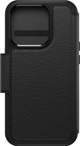 OtterBox Strada Folio mit MagSafe (iPhone 15 Pro), Smartphone Hülle, Schwarz