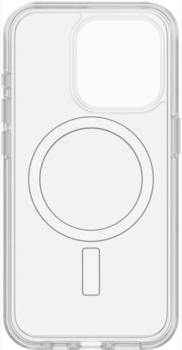 OtterBox Symmetry Clear mit MagSafe + Premium Glass Antimicrobial (iPhone 15 Pro), Smartphone Hülle, Transparent