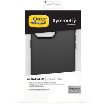 OtterBox 77-92897 Symmetry mit MagSafe (iPhone 15 Pro Max), Smartphone Hülle, Schwarz