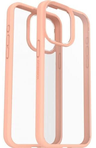 OtterBox Sleek Hülle für iPhone 15 Pro Max, stoßfest, sturzsicher, ultraschlank, schützende Hülle, Getestet nach Militärstandard, Transparent/Pfirsich