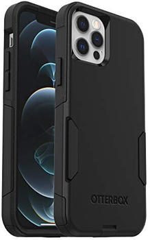 OtterBox Commuter Hülle für iPhone 12 / iPhone 12 Pro, sturzsicher, schützende Hülle, 3x getestet nach Militärstandard, antimikrobieller Schutz, Schwarz