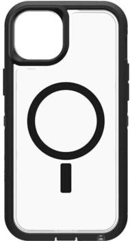 OtterBox Defender XT Hülle für iPhone 15 Plus / 14 Plus mit MagSafe, stoßfest, ultra-robust, schützende Hülle, 5x getestet nach Militärstandard, Transparent/Schwarz