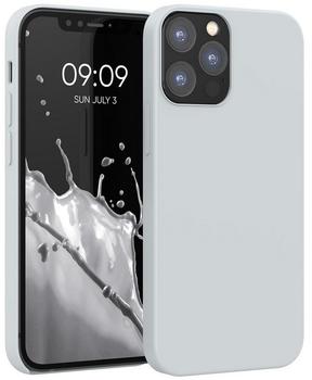 kwmobile Hülle kompatibel mit Apple iPhone 12/12 Pro - Hülle Silikon gummiert - Handyhülle - Handy Case in Hellgrau matt