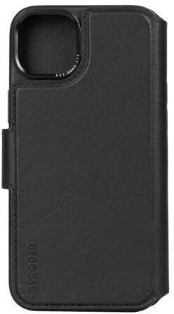 Decoded Leather Detachable Wallet for iPhone 15 Black