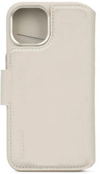Decoded Leather Detachable Wallet for iPhone 15 Plus Clay