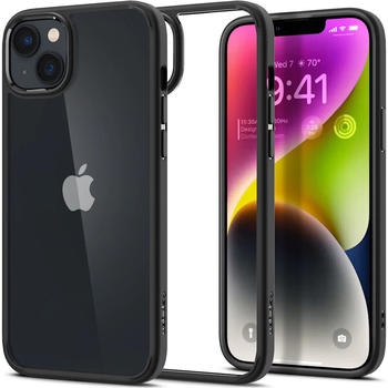 Spigen Schutzh&uuml;lle Ultra Hybrid f&uuml;r iPhone 14, Transparent/Schwarz
