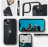 Spigen Schutzhülle Ultra Hybrid für iPhone 14, Transparent/Schwarz