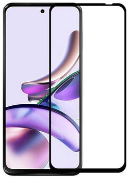 Wigento Handyhülle Für Motorola Moto G23 Silikon Case TPU Transparent und oder 026 H9 Glas Handy Tasche Hülle Schutz Cover 1x 3D Full Hart Glas Panzer