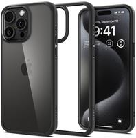 Spigen Ultra Hybrid, matte black - iPhone 15 Pro Max