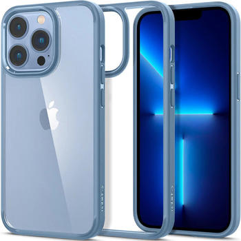 Spigen Schutzhülle Ultra Hybrid für iPhone 13 Pro, Transparent/Blau