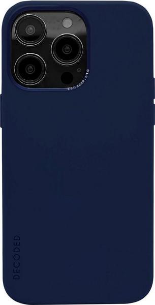 Decoded AntiMicrobial Silicone Backcover iPhone 14 Pro Navy Peony