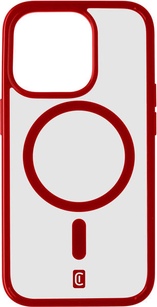 Cellular Line iPhone 15 Pro (iPhone 15 Pro), Smartphone Hülle, Rot, Transparent