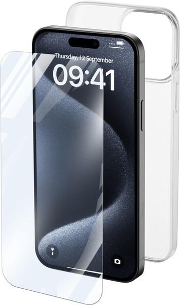 Cellular Line iPhone 15 Pro (iPhone 15 Pro), Smartphone Hülle, Transparent
