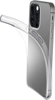 Cellular Line Rubber Fine Case (iPhone 14 Pro Max), Smartphone Hülle, Transparent