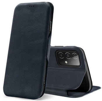 Coolgadget Handyhülle Business Premium Hülle für Samsung Galaxy A72 6,7 Zoll, Handy Tasche mit Kartenfach für Samsung A72 Schutzhülle, Blau