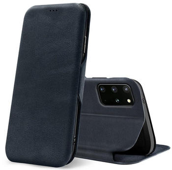 Coolgadget Handyhülle Business Premium Hülle für Samsung Galaxy S20 Plus 6,7 Zoll, Handy Tasche mit Kartenfach für Samsung S20+ 5G Schutzhülle, Blau