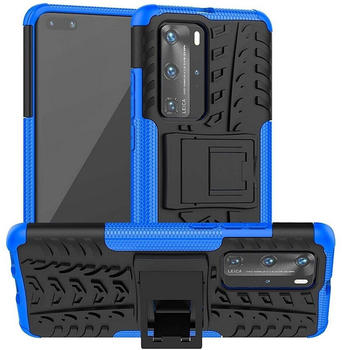 Coolgadget Handyhülle Outdoor Case Hybrid Cover für Huawei P40 Pro 6,58 Zoll, Schutzhülle extrem robust Handy Case für Huawei P40 Pro Hülle, Blau