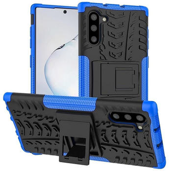 Coolgadget Handyhülle Outdoor Case Hybrid Cover für Samsung Galaxy Note 10 6,3 Zoll, Schutzhülle extrem robust Handy Case für Samsung Note 10 Hülle, Blau