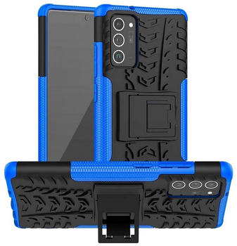 Coolgadget Handyhülle Outdoor Case Hybrid Cover für Samsung Galaxy Note 20 6,7 Zoll, Schutzhülle extrem robust Handy Case für Samsung Note 20 Hülle, Blau