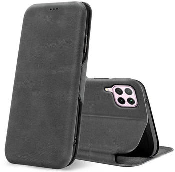 Coolgadget Handyhülle Business Premium Hülle für Huawei P40 Lite 6,4 Zoll, Handy Tasche mit Kartenfach für P40 Lite Schutzhülle, Grau