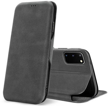 Coolgadget Handyhülle Business Premium Hülle für Samsung Galaxy S20 6,2 Zoll, Handy Tasche mit Kartenfach für Samsung S20 5G Schutzhülle, Grau