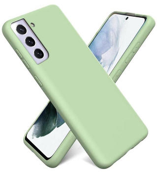 Coolgadget Handyhülle Silikon Colour Series Slim Case für Samsung Galaxy S21 FE 6,4 Zoll, Hülle weich Handy Cover für Samsung S21 FE Schutzhülle, Grün