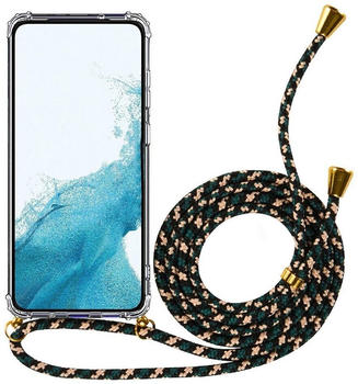 Coolgadget Handykette Handyhülle mit Handyband für Apple iPhone 11 Pro 5,8 Zoll, Case zum Umhängen Kette Halsband Kordel mit Hülle für iPhone 11 Pro, Camouflage Grün