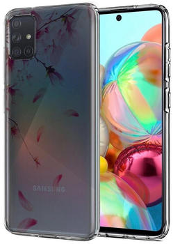 Coolgadget Handyhülle Handy Case Silikon Motiv Series für Samsung Galaxy A41 6,1 Zoll, Hülle mit hochauflösendem Muster für Samsung A41 Schutzhülle, Rosa Veilchen