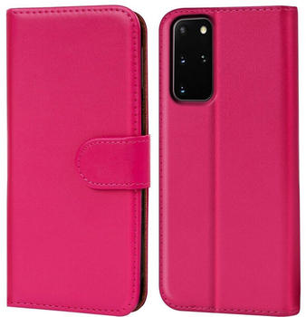 Coolgadget Handyhülle Book Case Handy Tasche für Samsung Galaxy S20 Plus 6,7 Zoll, Hülle Klapphülle Flip Cover für Samsung S20+ 5G Schutzhülle stoßfest, Pink