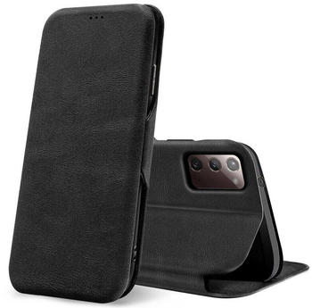 Coolgadget Handyhülle Business Premium Hülle für Samsung Galaxy Note 20 6,7 Zoll, Handy Tasche mit Kartenfach für Samsung Note 20 Schutzhülle, Schwarz