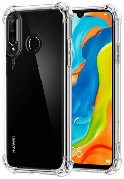 Coolgadget Handyhülle Anti Shock Rugged Case für Huawei P30 Lite 6,2 Zoll, Slim Cover mit Kantenschutz Schutzhülle für P30 Lite Hülle Transparent