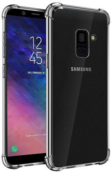 Coolgadget Handyhülle Anti Shock Rugged Case für Samsung Galaxy A6 5,6 Zoll, Slim Cover Kantenschutz Schutzhülle für Samsung A6 Hülle Transparent
