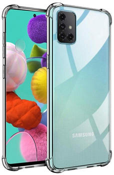 Coolgadget Handyhülle Anti Shock Rugged Case für Samsung Galaxy A71 6,7 Zoll, Slim Cover Kantenschutz Schutzhülle für Samsung A71 Hülle Transparent