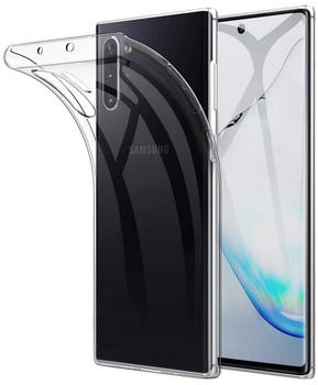 Coolgadget Handyhülle Transparent Ultra Slim Case für Samsung Galaxy Note 10 Plus 6,8 Zoll, Silikon Hülle Dünne Schutzhülle für Samsung Note 10+ Hülle