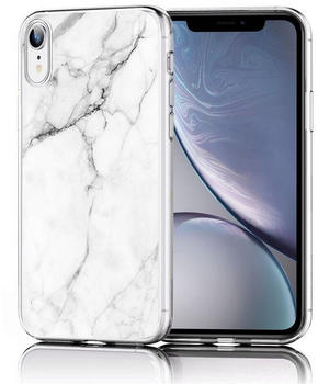 Coolgadget Handyhülle Handy Case Silikon Motiv Series für Apple iPhone XR 6,1 Zoll, Hülle mit hochauflösendem Muster für iPhone XR Schutzhülle, Marmor