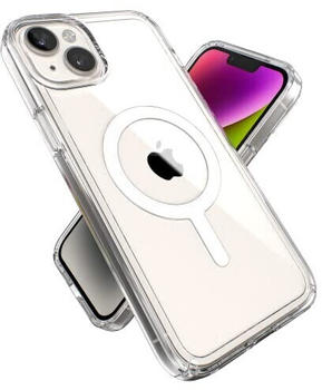 Speck Produkte Gemshell Hülle passend für iPhone 14 Plus, 6,7 Zoll Modell, kompatibel mit MagSafe, klar/klar
