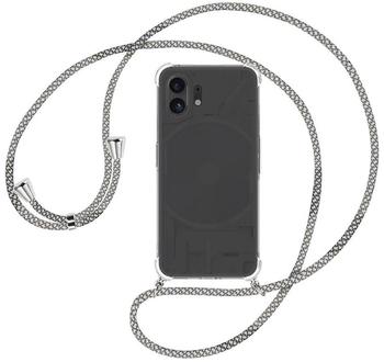 mtb Handykette kompatibel mit Nothing Phone (2) - Fancy Fishnet - Smartphone Hülle zum Umhängen - Anti Shock Full TPU Case