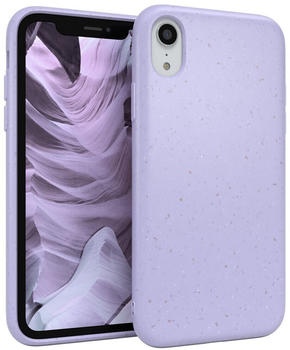 Eazy Case Schutzhülle kompatibel mit Apple iPhone XR , Hülle biologisch abbaubar, nachhaltigesCase mit Kameraschutz bestehend aus Pflazenfasern, Lila