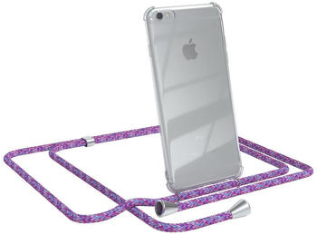 Eazy Case Handykette kompatibel mit Apple iPhone 6 / 6S Kette, Handyhülle mit Umhängeband, Handykordel, Schutzhülle, Kette, Silikonhülle, Silikon Cover, Lila