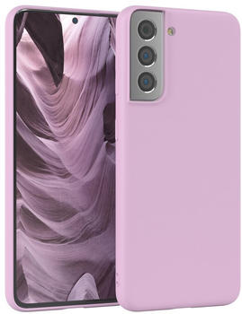 Eazy Case Silikon Handyhülle kompatibel mit Samsung Galaxy S21 5G, Silikonhülle mit Kameraschutz, Silikonhülle, Schutzhülle, Bumper, Handy Case, Softcase, Flieder, Violett