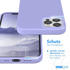 Eazy Case Silikon Hülle kompatibel mit Apple iPhone 12 / 12 Pro, Slimcover mit Kameraschutz, Silikonhülle, Schutzhülle, Bumper, Handy Case, Hülle, Silicon Case, Lavendel Lila
