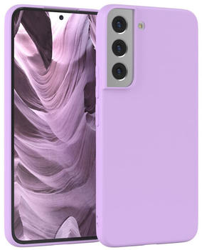 Eazy Case Silikon Hülle kompatibel Samsung Galaxy S22 5G zweilagiges Slimcover mit Kameraschutz und Innenfutter, Silikonhülle, Schutzhülle, Bumper, Handy Case, Hülle, Softcase, Lila