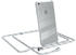Eazy Case Handykette kompatibel mit Apple iPhone 6 / 6S Kette, Handyhülle mit Umhängeband, Handykordel, Schutzhülle, Kette, Silikonhülle, Silikon Cover, Weiß / Silber