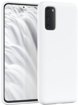Eazy Case Silikon Hülle kompatibel mit Samsung Galaxy S20 / S20 5G, Slimcover mit Kameraschutz, Silikonhülle, Schutzhülle, Bumper, Handy Case, Hülle, Silicon Case, Weiß