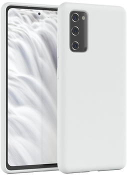 Eazy Case Silikon Hülle kompatibel mit Samsung Galaxy S20 FE / S20 FE 5G, Slimcover mit Kameraschutz, Silikonhülle, Schutzhülle, Bumper, Handy Case, Hülle, Silicon Case, Weiß