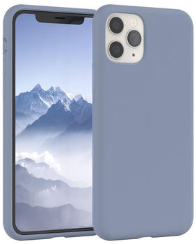 Eazy Case Silikon Hülle kompatibel mit Apple iPhone 11 Pro, Slimcover mit Kameraschutz, Silikonhülle, Schutzhülle, Bumper, Handy Case, Hülle, Silicon Case, Eis Blau