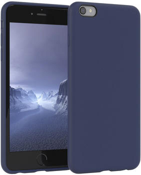 Eazy Case Silikon Hülle kompatibel mit Apple iPhone 6 / 6S, Slimcover mit Kameraschutz, Silikonhülle, Schutzhülle, Bumper, Handy Case, Hülle, Silicon Case, Nacht Blau
