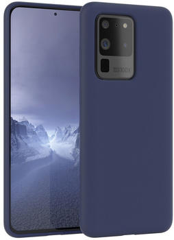 Eazy Case Silikon Hülle kompatibel mit Samsung Galaxy S20 Ultra / S20 Ultra 5G, Slimcover mit Kameraschutz, Silikonhülle, Schutzhülle, Bumper, Handy Case, Hülle, Silicon Case, Nacht Blau