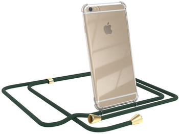 Eazy Case Handykette kompatibel mit Apple iPhone 6 / 6S Kette, Handyhülle mit Umhängeband, Handykordel, Schutzhülle, Kette, Silikonhülle, Silikon Cover, Grün