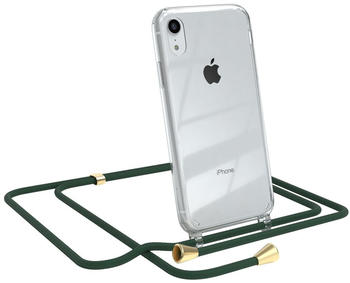 Eazy Case Handykette kompatibel mit Apple iPhone XR Kette, Handyhülle mit Umhängeband, Handykordel, Schutzhülle, Kette, Silikonhülle, Silikon Cover, Grün